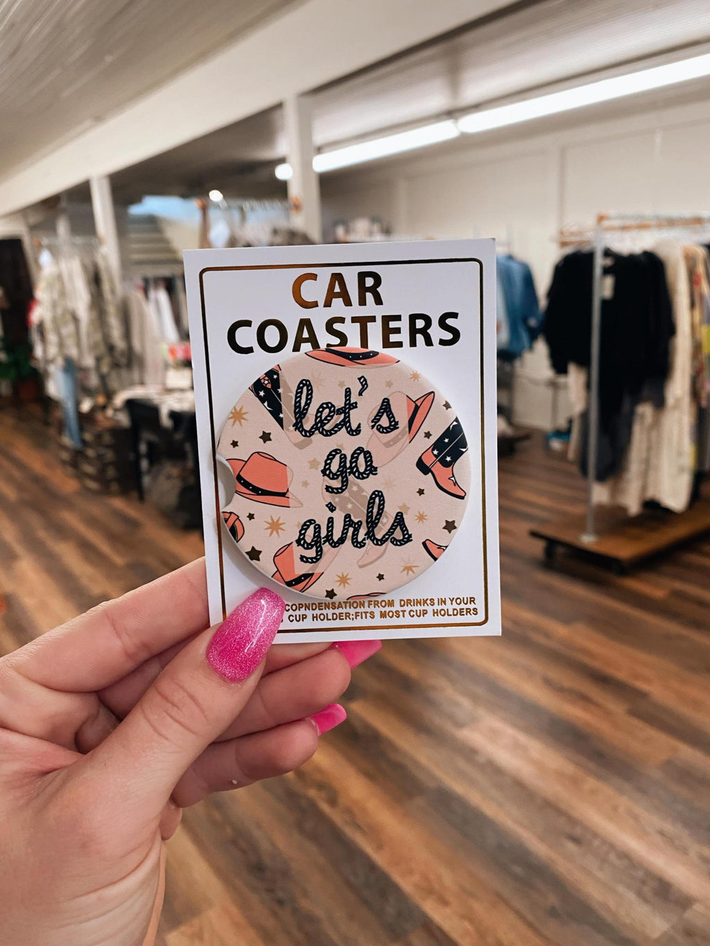 Let's Go Girls Car Coaster