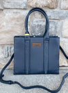 Wrangler Blue Faux Leather Tote