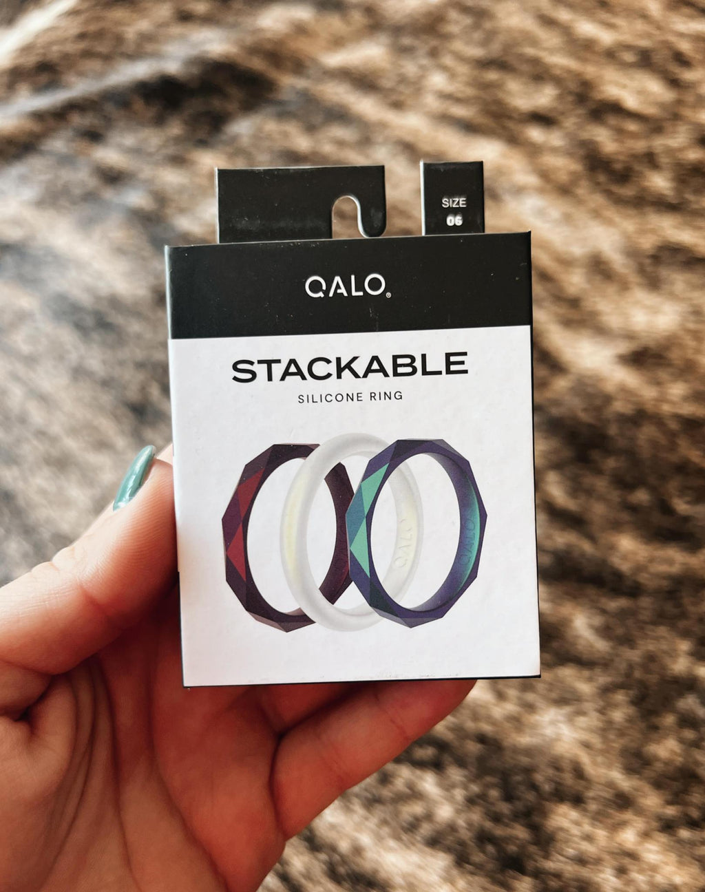 Qalo Daybreak Stackable Ring Set