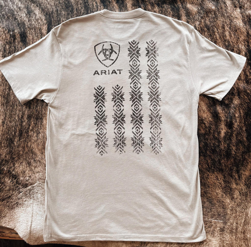 Ariat Tan Southwestern T-shirt