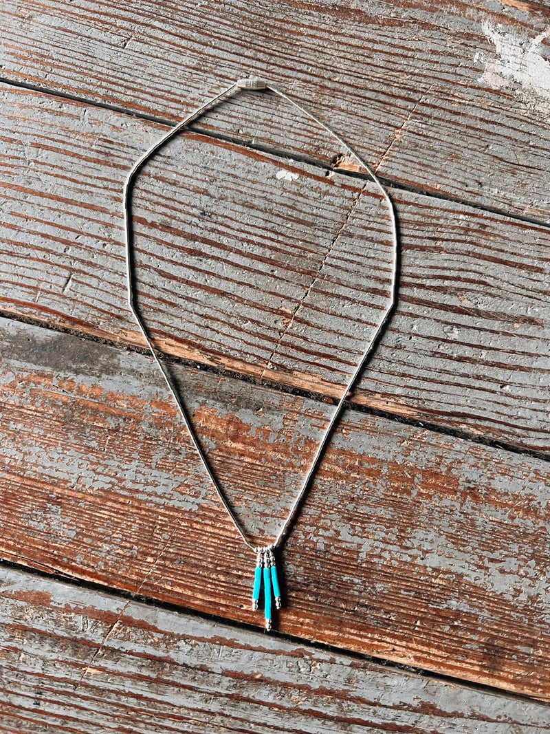 Tiny Turquoise 3 Strand Necklace