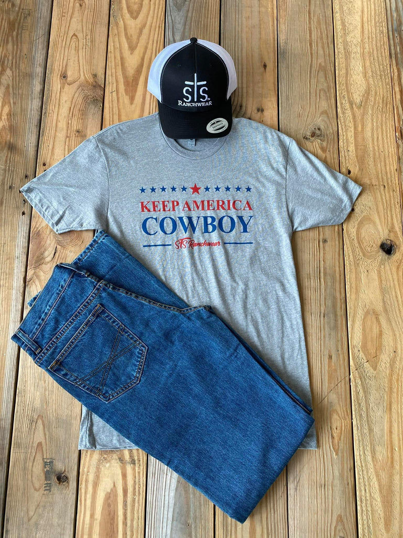 Keep America Cowboy tshirt STS