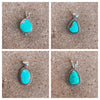 LRG Genuine Turquoise and Sterling Pendants