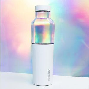 Corkcicle Hybrid Canteen- white prism and dragonfly