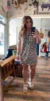 Cheetah Knot Tshirt Dress