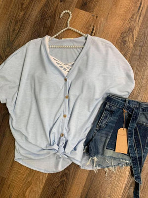 simple knot button top