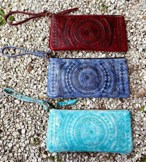 Moroccan Pattern Hand Tooled Wristlets