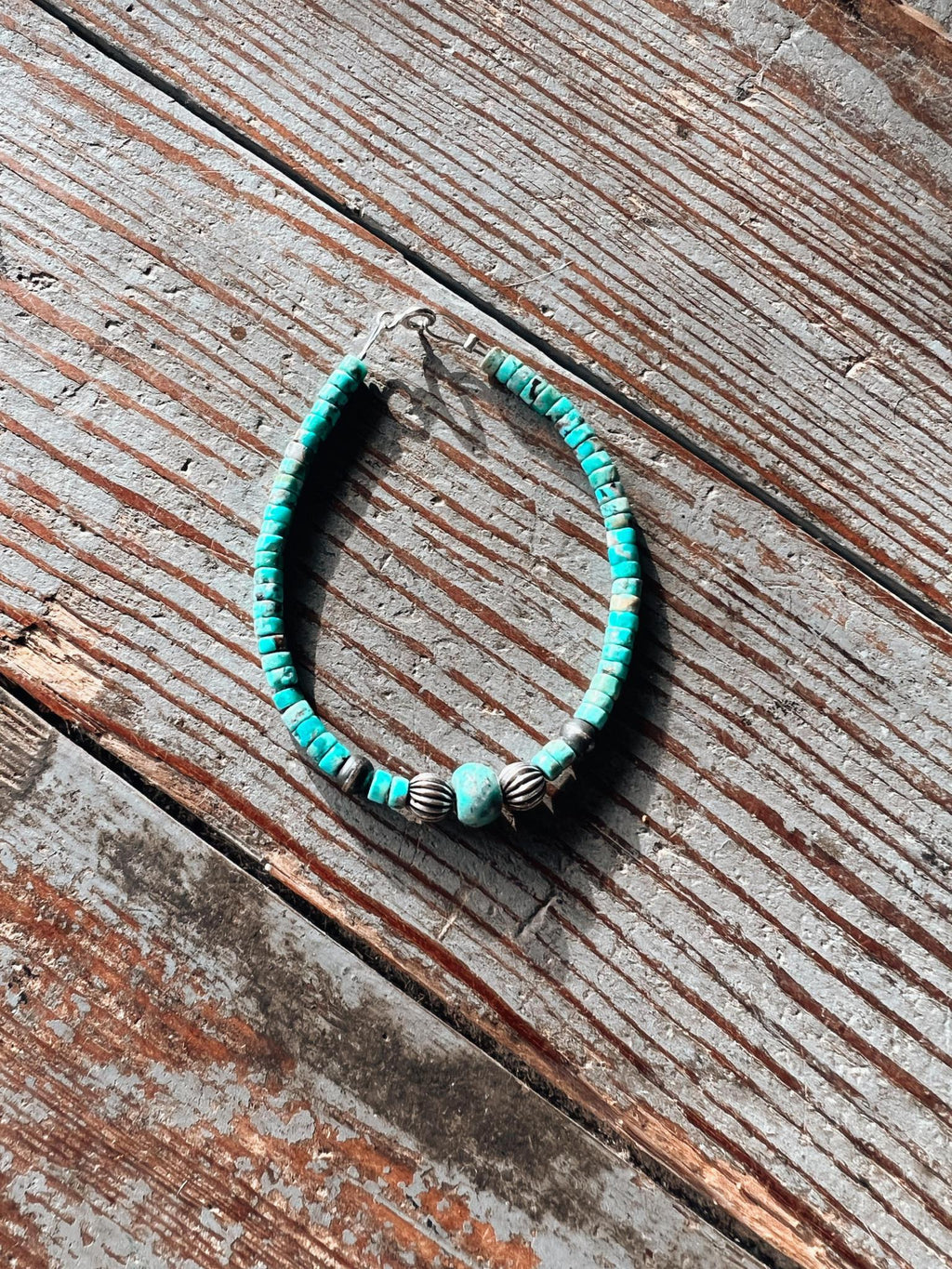 Turquoise and Spiny Navajo Pearl Bracelet