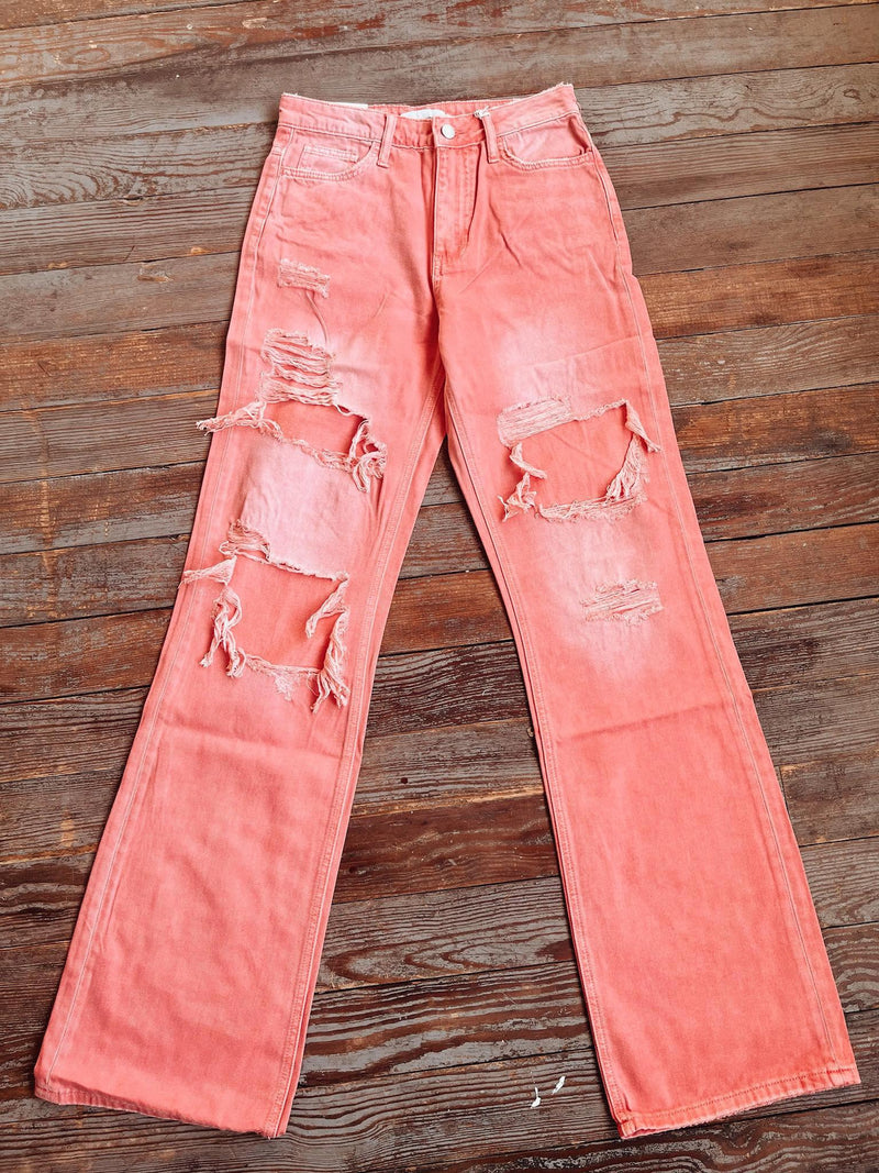 Cotton Candy Distressed Jeans