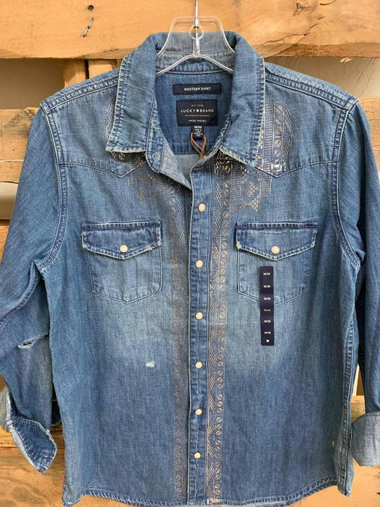 Lucky Denim shirt with silver detail