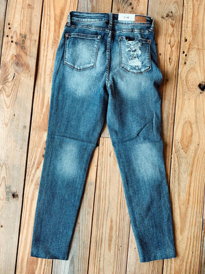 Raw Hem Judy Blue Skinny Jeans