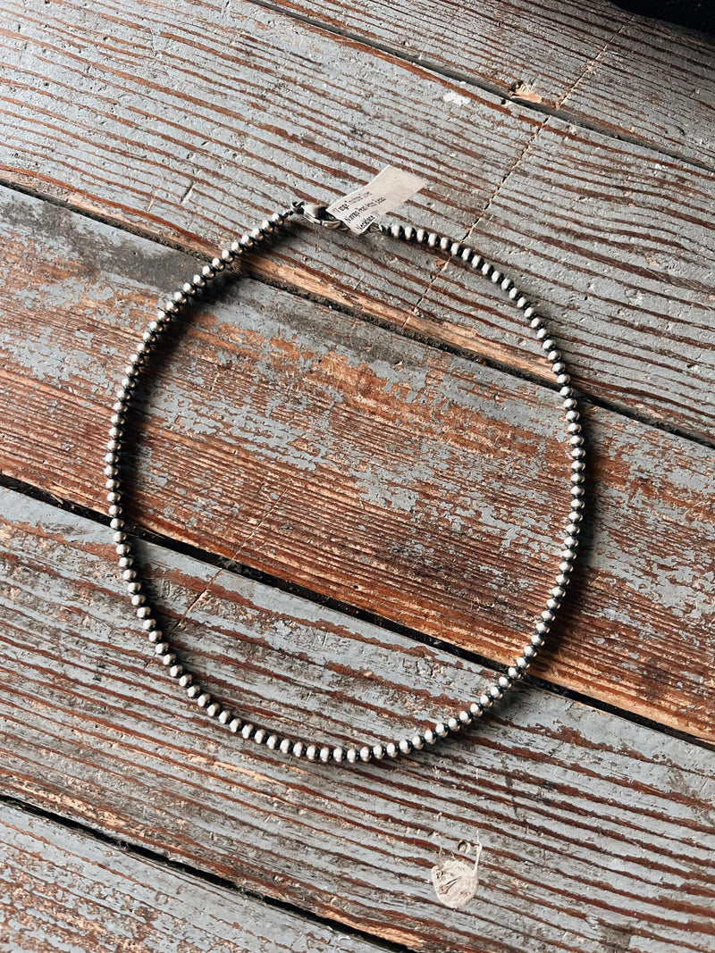 18" 4mm Navajo Pearl Necklace