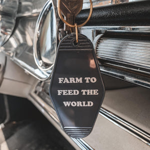 Farm To Feed The World Keychain