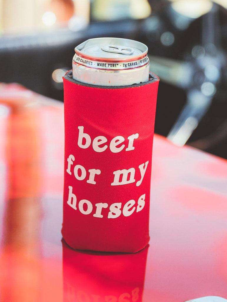 Beer For My Horses Slim Can Cooler