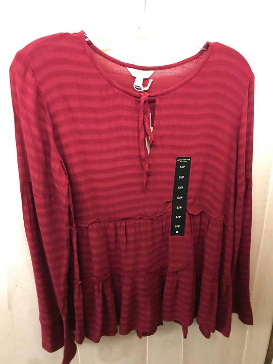 Berry Peasant Top Lucky Brand