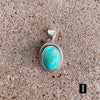 SM Genuine Turquoise and Sterling Pendants